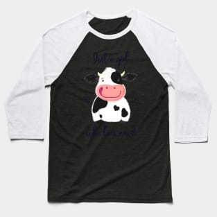 Just A Girl Who Loves Cows! Hearts And Holstein. Baseball T-Shirt